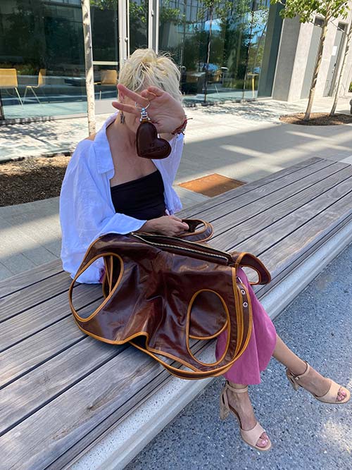 Women's Leather Organizer Bags With Multiple Pockets