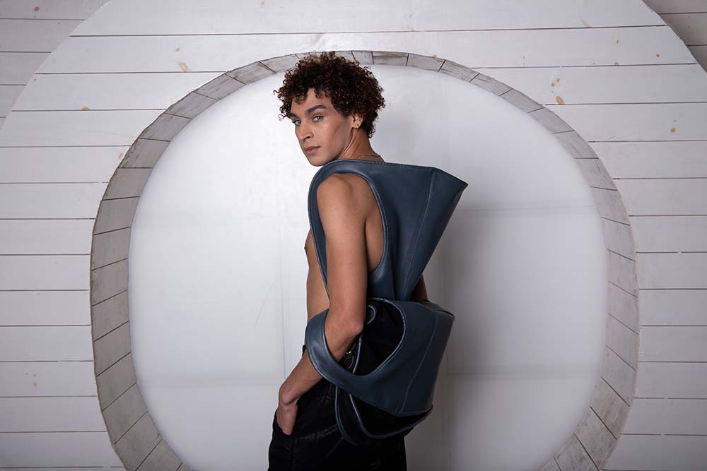 Crossbody Bag Men's Leather