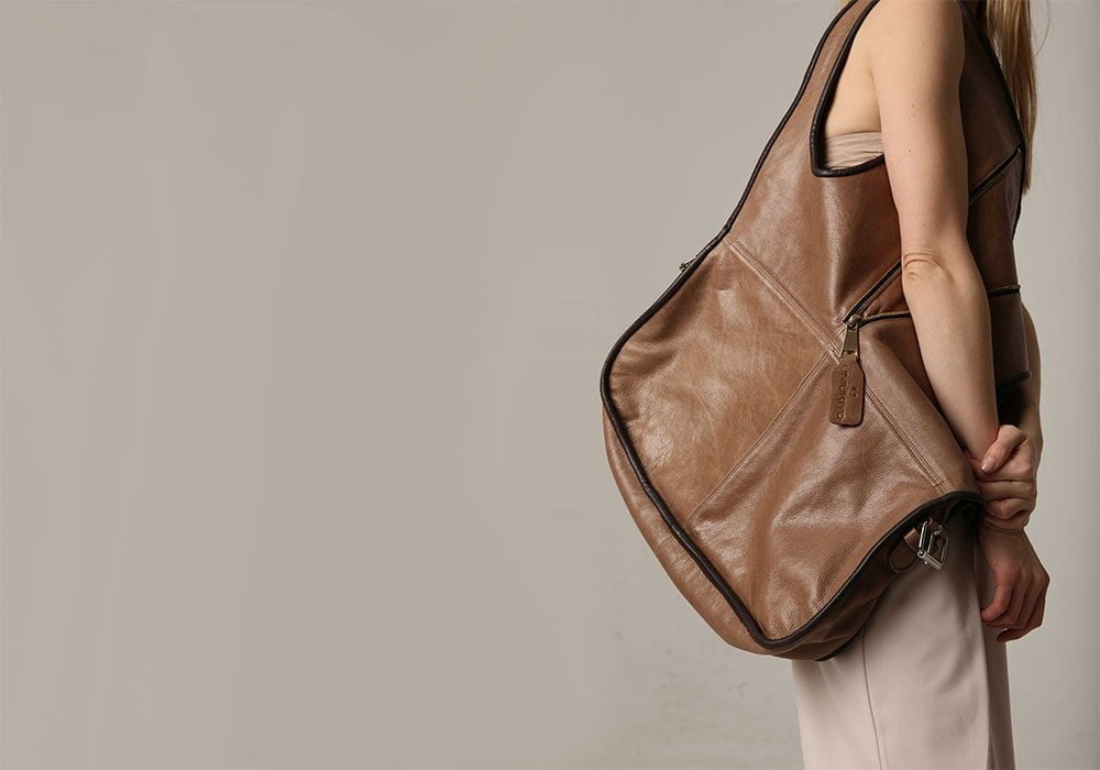 Leather Tote Bags for Children With Adjustable Straps