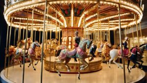 luxurious carousel dazzles saks