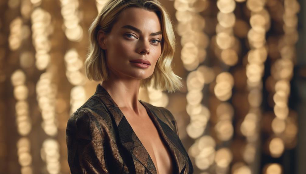 margot robbie exudes luxury
