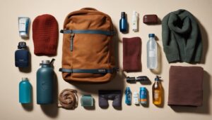 overnight essentials in duffel